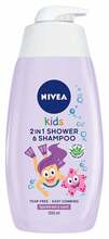 Dušigeel ja šampoon 2in1 Nivea Kids, 500 ml