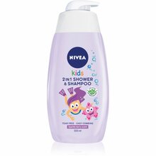 Dušigeel ja šampoon lastele Nivea Kids 2in1, 500 ml