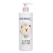 Pea- ja kehapesuvahend lastele ja beebidele ZioloLek Linomag, 200 ml