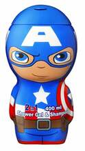 Šampoon-dušigeel lastele Air-Val Captain America, 400 ml