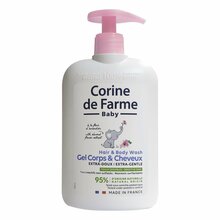 Dušigeel kehale ja juustele Corine de Farme BeBe Extra 2in1, 500 ml