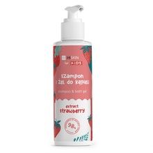 Laste dušigeel ja šampoon HiSkin Extract Strawberry 2in1, 280 ml
