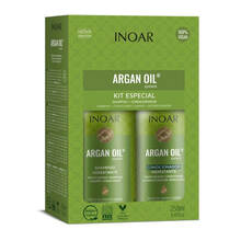 Juuksehoolduskomplekt Inoar Argan Oil Duo Kit, šampoon 250 ml + palsam 250 ml