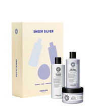 Kingikomplekt Maria Nila Sheer Silver, kollaste toonide neutraliseerimiseks