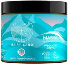 Juuksemask Hairy Land Vegan Coconut, pehmendav, madala poorsusega juustele, 400 ml