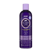 Juuksepalsam Hask Blonde Care Purple Toning, heledatele juustele, 355 ml