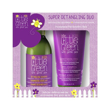 Juuksehoolduskomplekt lastele Little Green Kids Super Detangling Duo, šampoon 240 ml ja palsam 180 ml