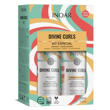 Lokkis juuste komplekt Inoar Divine Curls Duo Kit, 2x250 ml
