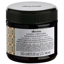 Tooniv juuksepalsam Davines Alchemic Chocolate, tumepruunidele ja mustadele juustele, 250 ml