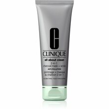 Puhastav näokoorija-mask Clinique All About Clean 2-in-1 Charcoal Mask + Scrub, 100 ml