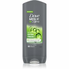 Dušigeel kehale ja näole Dove Men+Care Extra Fresh, 400 ml