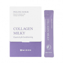 Näokoorija Mizon Collagen Milky Peeling Scrub, 40 x 5 g
