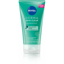 Naha puhastav näokoorija Nivea Derma Skin Clear Anti-Blemish, 150 ml