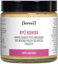 Õrn niisutav ja kooriv näopuhastuspasta Iossi Rice and Coconut, 120 ml