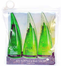 Näo- ja kehahoolduskomplekt Holika Holika Jeju Aloe Face And Bodycare Set, 3x55 ml