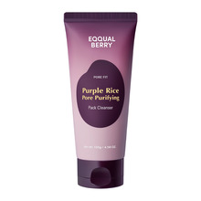 Puhastav näopesugeel EQQUALBERRY Purple Rice Pore Purifying Pack Cleanser, 130 g