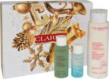 Näohoolduskomplekt naistele Clarins Essentials Delicate Set (puhastuspiim 200 ml + toonik 50 ml + silmameigieemaldaja 30 ml)