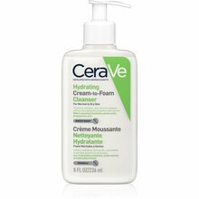 Puhastav niisutav kreemjas näopuhastusvaht CeraVe Hydrating Cream-to-Foam, 236 ml