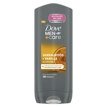 Dušigeel Dove Men+Care Sandalwood & Vanilla, 400 ml