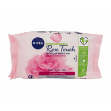 Puhastussalvrätikud Nivea Rose Touch Micellar, 25 tk