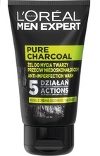 Näopesugeel meestele L'Oreal Men Expert Pure Charcoal, 100 ml