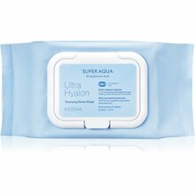 Näopuhastuslapid Missha Super Aqua Ultra Hyalron Cleansing Water Tissue, 30 tk, 139 ml