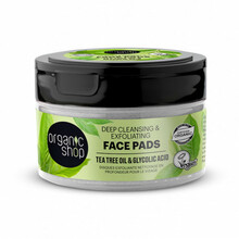 Näopuhastuspadjad teepuuõliga Organic Shop Tea Tree Discos, 20 tk