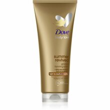 Isepruunistav kehalosjoon Dove Summer Revived Fair to Medium, 200 ml