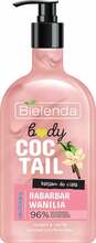Niisutav kehapiim Bielenda Body Coctail Rhubarb & Vanilla, 400 ml
