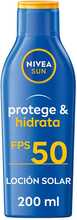 Päikesekaitselosjoon kehale Nivea Sun Protects And Moisturizes SPF50+, 200 ml