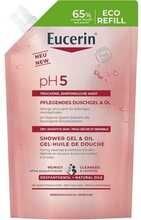 Dušigeel ja õli täitepakend Eucerin pH5, 400 ml