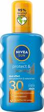 Päikesekaitsesprei Nivea Sun Protect & Bronze SPF 30, 200 ml Unisex