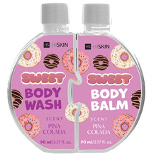 Kehapesugeel ja kehakreem HISKINSET Puzzle Body Pina Colada, 90 ml + 90 ml