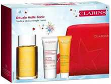 Kehahoolduse kinkekomplekt Clarins Rituale Huile Tonic