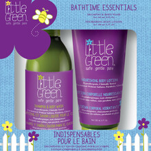 Juuste ja keha hoolduskomplekt lastele Little Green Bathtime Essentials, 240 ml + 180 ml