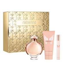 Kosmeetikakomplekt Paco Rabanne Olympea: EDP, 80 ml + ihupiim, 100 ml + EDP, 10 ml
