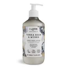 Käe- ja kehapiim I Love Naturals Tonka Bean & Myrrh, 500 ml