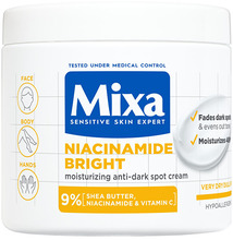 Niisutav kehakreem Mixa Niacinamide Bright Anti-Dark Spot, 400 ml