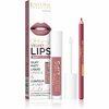 Huulekomplekt Eveline Cosmetics OH my LIPS Velvet, 13 Brownie Biscotti, 4,5 ml