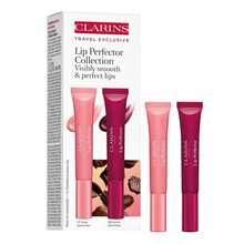 Huuleläigete komplekt Clarins Lip Perfector Duo, 01 Rose Shimmer 12 ml + 08 Plum Shimmer 12 ml