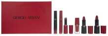 Huulepulkade komplekt Giorgio Armani Rouge dArmani Matte Cream Lipstick 400 Four Hundred 4 g + Lip Maestro Lip Stain Liquid Lipstick 400 6,5 ml + Lip Magnet Liquid Lipstick 400 3,9 ml + Ecstasy Lacquer Shining Lip Gloss 400 3 ml