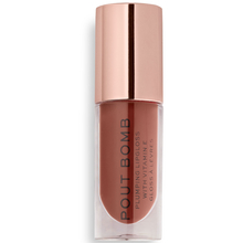 Huuleläige Makeup Revolution Pout Bomb Vitamin E Plumping, Cookie Deep Nude, 4,6 ml