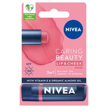 Huulepulk Nivea Caring Beauty 3in1, Rose, 4,8 g