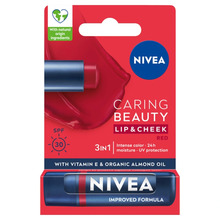 Huulepulk Nivea Caring Beauty 3in1 SPF30, Red, 4,8 g