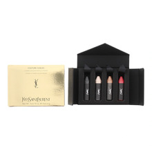 Kingitusekomplekt Yves Saint Laurent Couture Chalks, kreemjad huulepulgad ja huuleläiked, Le Rouge, Le Noir, Le Nude, Le Cuivre, 4 x 4,4 g, 17,6 g