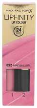 Huulepulk Max Factor Lipfinity Lip Colour, 22 Forever Lolita, 4,2 g