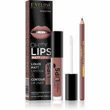 Huulemeigikomplekt Eveline Cosmetics OH my LIPS, 02 Milky Chocolate, 2 tk