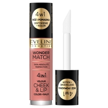 Põsepuna ja huulepulk Eveline Wonder Match, 01, 4,5 ml