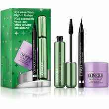Silmade hoolduskomplekt Clinique Holiday Eye Essentials: ripsmetušš 10 ml, silmapliiats 0,34 g, puhastusbalsam 15 ml