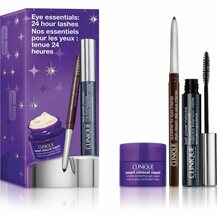 Silmade hoolduskomplekt Clinique Holiday Eye Essentials: 24 Hour Lashes, 6 ml + Quickliner For Eyes, 0.14 g + All About Eyes, 15 ml